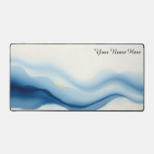 Minimalist Fluid Motion Blue Gradient Bureaumat (Voorkant)