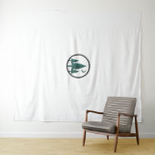 Minimalist Forest Moon Shadow Nature Wall Tapestry Wandkleed (In Situ (horizontaal))