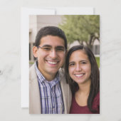 Minimalist Formal Purple Text Wedding Invitation (Dos)