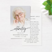 Minimalist Funeral Memorial Prayer Photo Cards (Bureau)