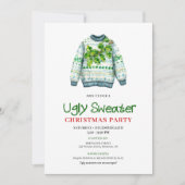 Minimalist Funny Ugly Sweater Party Invitation (Devant)