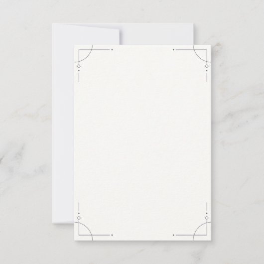 Minimalist Geometric RSVP Card (Devant)