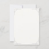 Minimalist Geometric RSVP Card (Dos)