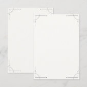Minimalist Geometric RSVP Card (Devant / Derrière)