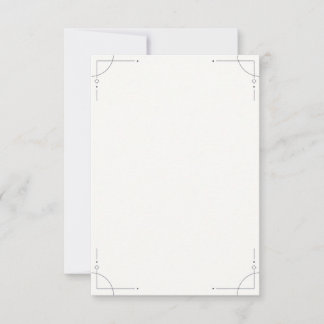 Minimalist Geometric RSVP Card Kaartje