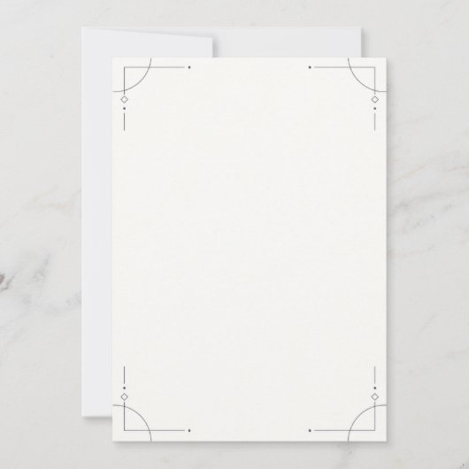 Minimalist Geometric Save the Date (Devant)