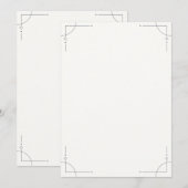 Minimalist Geometric Save the Date (Devant / Derrière)