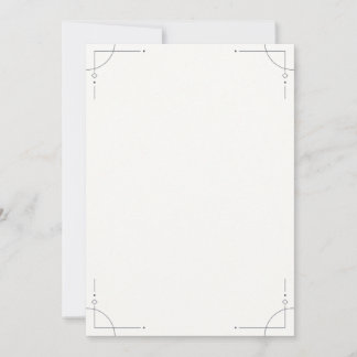 Minimalist Geometric Wedding Invitation Kaart