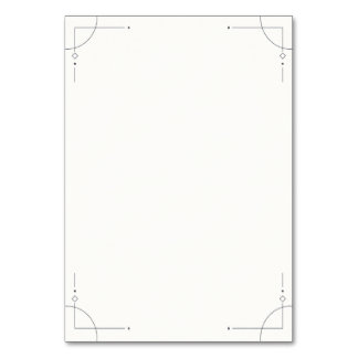 Minimalist Geometric Wedding Table Number Kaart