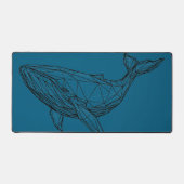 Minimalist Geometric Whale Desk Mat (Recto)