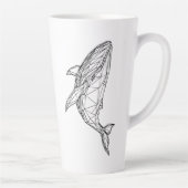 Minimalist Geometric Whale Mug (Droite)