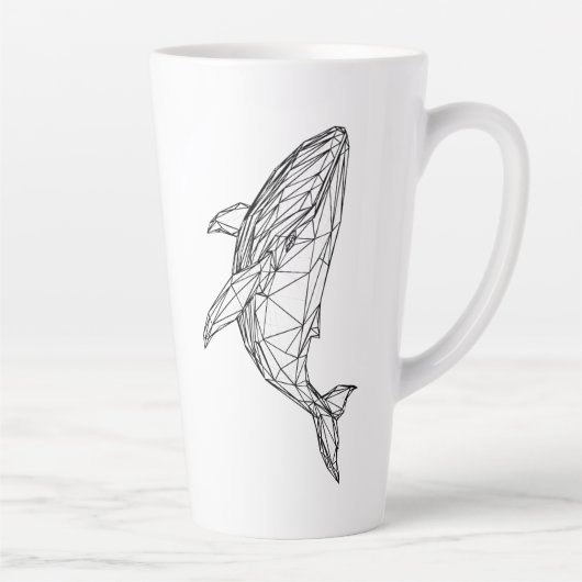 Minimalist Geometric Whale Mug (Droite)