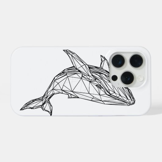 Minimalist Geometric Whale Phone Case (Verso Horizontal)