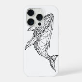 Minimalist Geometric Whale Phone Case (Verso)