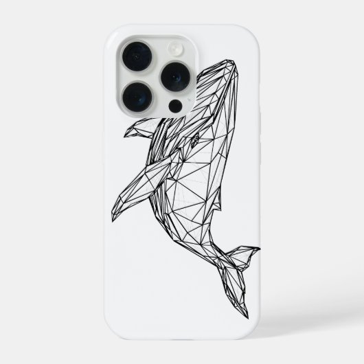 Minimalist Geometric Whale Phone Case (Verso)