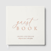 Minimalist Gold Foil Wedding Guest Book (Recto)