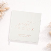 Minimalist Gold Foil Wedding Guest Book