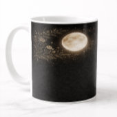 Minimalist Gold Moon & Constellation Black Mug