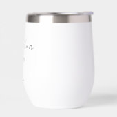 Minimalist Grandma EST Year Custom Wine Tumbler (Gauche)