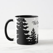 Minimalist gray black pine tree silhouette     mok (Links)