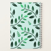 Minimalist Green Foliage Journal Botanical Nature (Verso)
