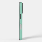 Minimalist Green with Name and Initial  Case-Mate iPhone Case (Achterkant / Rechts)