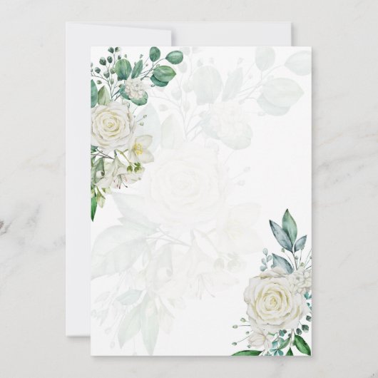 Minimalist Greenery Wedding Invitation Card (Dos)