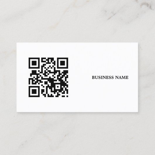 Minimalist Grey Bold Monogram QR code Consultant Visitekaartje (Achterkant)