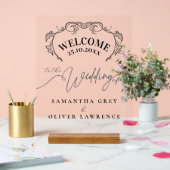Minimalist Handwritten Elegant Welcome Sign (Mariage)