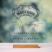 Minimalist Handwritten Elegant Welcome Sign (Neutre)