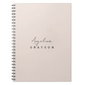 Minimalist handwritten script, simple and modern  notitieboek (Voorkant)
