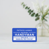 Minimalist Handyman Border Lines Visitekaartje (Staand voorkant)