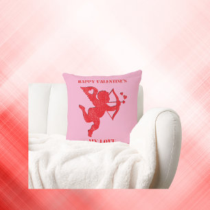 Minimalist Happy Valentijns's My Love on Pink Kussen