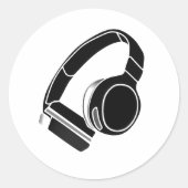 Minimalist Headphone Sticker (Devant)