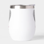 Minimalist Heart Fingerprint Personalized Name  (Gauche)