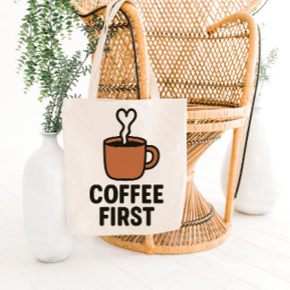 Minimalist Heart Steam Tote Bag Design