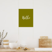 Minimalist Hello Poster (Cuisine)
