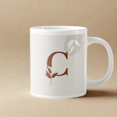 Minimalist Hijabi Line Art Mug | Terracotta & Gold