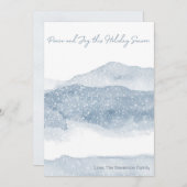 MINIMALIST HOLIDAIRE KAART | Schilderen van geberg (Voorkant / Achterkant)