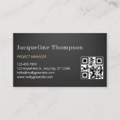 Minimalist Home Building Construction Luxe QR Code Visitekaartje (Achterkant)