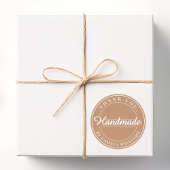 Minimalist Homemade Business Sticker