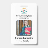 Minimalist Homeschool Student ID Badge with Photo (Avant)