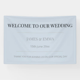 Minimalist Horizontal Dusky Blue Spandoek