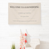 Minimalist Horizontal Soft Latte Spandoek (Insitu)