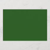 Minimalist Hunter Green Border Personalized Script Notitiekaartje (Achterkant)