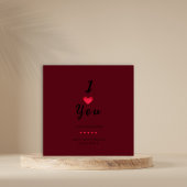 Minimalist Ik hou van je Valentijns kaart