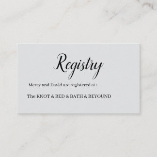 Minimalist  informatiekaartje