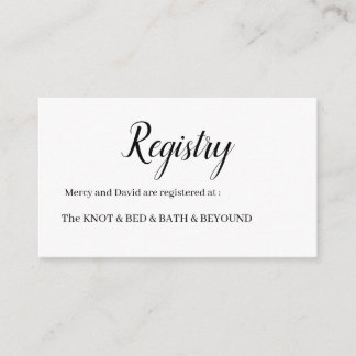 Minimalist  informatiekaartje