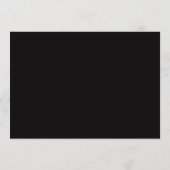 Minimalist Ink Black Border Personalized Script Notitiekaartje (Achterkant)