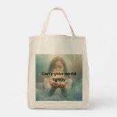 Minimalist Inspirational Canvas Tote Bag (Dos)